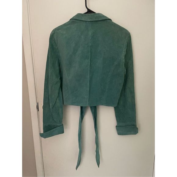 Vintage Leather wrap jacket - Picture 6 of 9